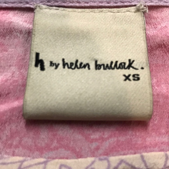 Helen Bullock for Anthropologie—Multicolored Lightweight Silk Blouse Top, XS - Picture 7 of 9